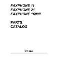 CANON FAXPHONE 11 Parts Catalog cover photo