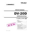 TEAC DV-20D Service Manual cover photo