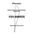 PIONEER VSX-808RDS Owner's Manual cover photo