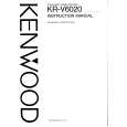 KENWOOD KRV6020 Owner's Manual cover photo