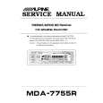 ALPINE MDA7755R Service Manual cover photo