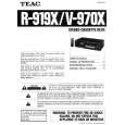 TEAC V970X Owner's Manual cover photo