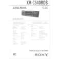 SONY XRC540RDS Service Manual cover photo