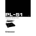 PIONEER PL-51 Owner's Manual cover photo