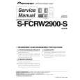 PIONEER S-FCRW2900-S/XJC/E Service Manual cover photo