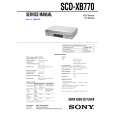 SONY SCDXB770 Service Manual cover photo