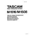TEAC M1508 Owner's Manual cover photo
