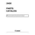 CANON S450 Parts Catalog cover photo