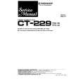 PIONEER CT-229 Service Manual cover photo