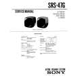 SONY SRS47G Service Manual cover photo