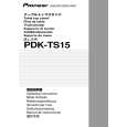 PIONEER PDK-TS15 Owner's Manual cover photo