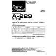 PIONEER A-229 Service Manual cover photo