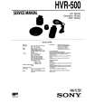 SONY HVR-500 Service Manual cover photo