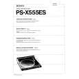 SONY PS-X555ES Owner's Manual cover photo