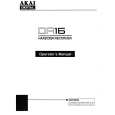 AKAI DR16 Owner's Manual cover photo