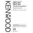 KENWOOD DPC341 Owner's Manual cover photo