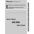 PIONEER GM-X564 Owner's Manual cover photo