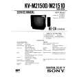 SONY KVM2150D Service Manual cover photo