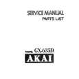 AKAI GX-635D Service Manual cover photo