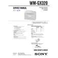 SONY WMGX320 Service Manual cover photo
