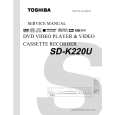 TOSHIBA SDK220U Service Manual cover photo