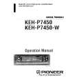 PIONEER KEHP7450 Owner's Manual cover photo