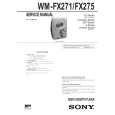 SONY WMFX271 Service Manual cover photo