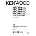 KENWOOD KDC-W4044U Owner's Manual cover photo