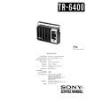 SONY TR-6400 Service Manual cover photo