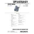 SONY SPPA1070 Owner's Manual cover photo