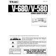 TEAC V580 Owner's Manual cover photo