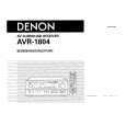 DENON AVR-1804 Owner's Manual cover photo