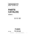 CANON NP6317 Parts Catalog cover photo