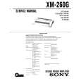 SONY XM260G Service Manual cover photo