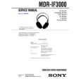 SONY MDRIF3000 Owner's Manual cover photo