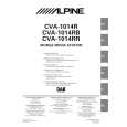 ALPINE CVA1014R Owner's Manual cover photo