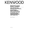 KENWOOD DNX7540BT Owner's Manual cover photo