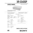 SONY XRC543SP Service Manual cover photo