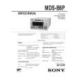 SONY MDS-B6P Owner's Manual cover photo