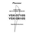 PIONEER VSX-D810S/MVXJI Owner's Manual cover photo