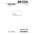 SONY WMFX244 Service Manual cover photo