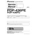 PIONEER PDP-436PC/WAXQ Service Manual cover photo
