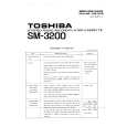 TOSHIBA SM3200 Service Manual cover photo