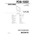 SONY PCVVA15XD2 Owner's Manual cover photo