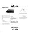 SONY SCD333A Service Manual cover photo