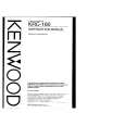 KENWOOD KRC160 Owner's Manual cover photo