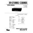 SONY XRC300RDS Service Manual cover photo