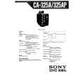 SONY CA325A Service Manual cover photo