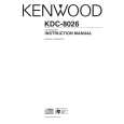 KENWOOD KDC-8026 Owner's Manual cover photo