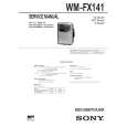 SONY WMFX141 Service Manual cover photo